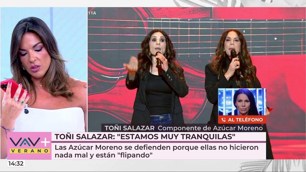 Toñi Salazar responde a la polémica por su concierto en Valencia: "Estábamos preparadas desde hacía tres horas"