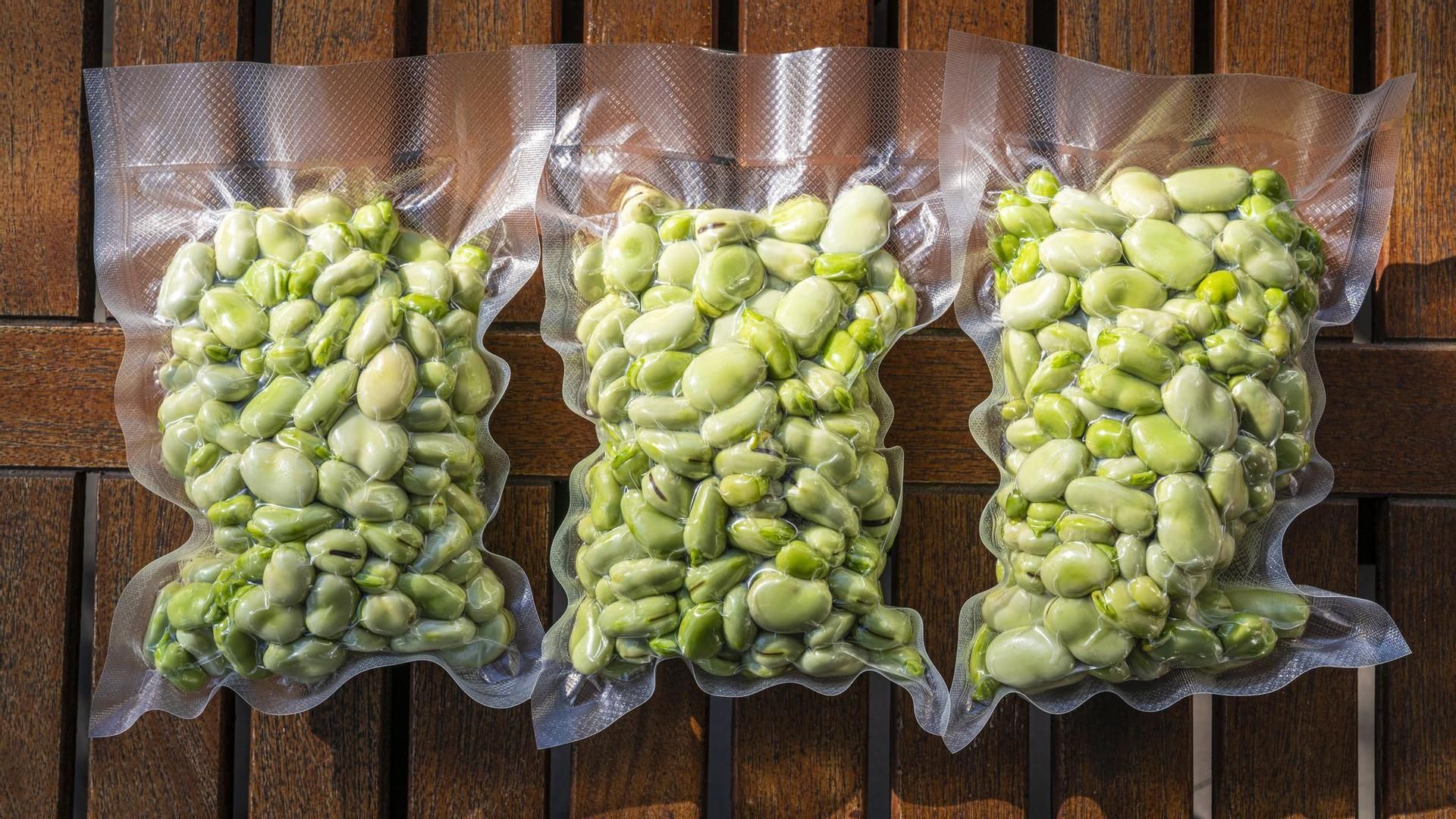 Legumbres envasadas al vacío