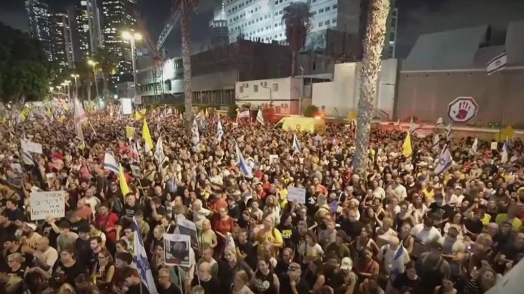 Más de 200.000 personas exigen a Netanyahu que anteponga la seguridad de los rehenes a la ocupación de Gaza