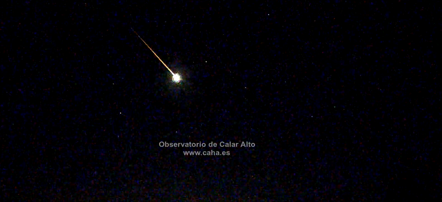 Bola de fuego captada en el sur peninsular