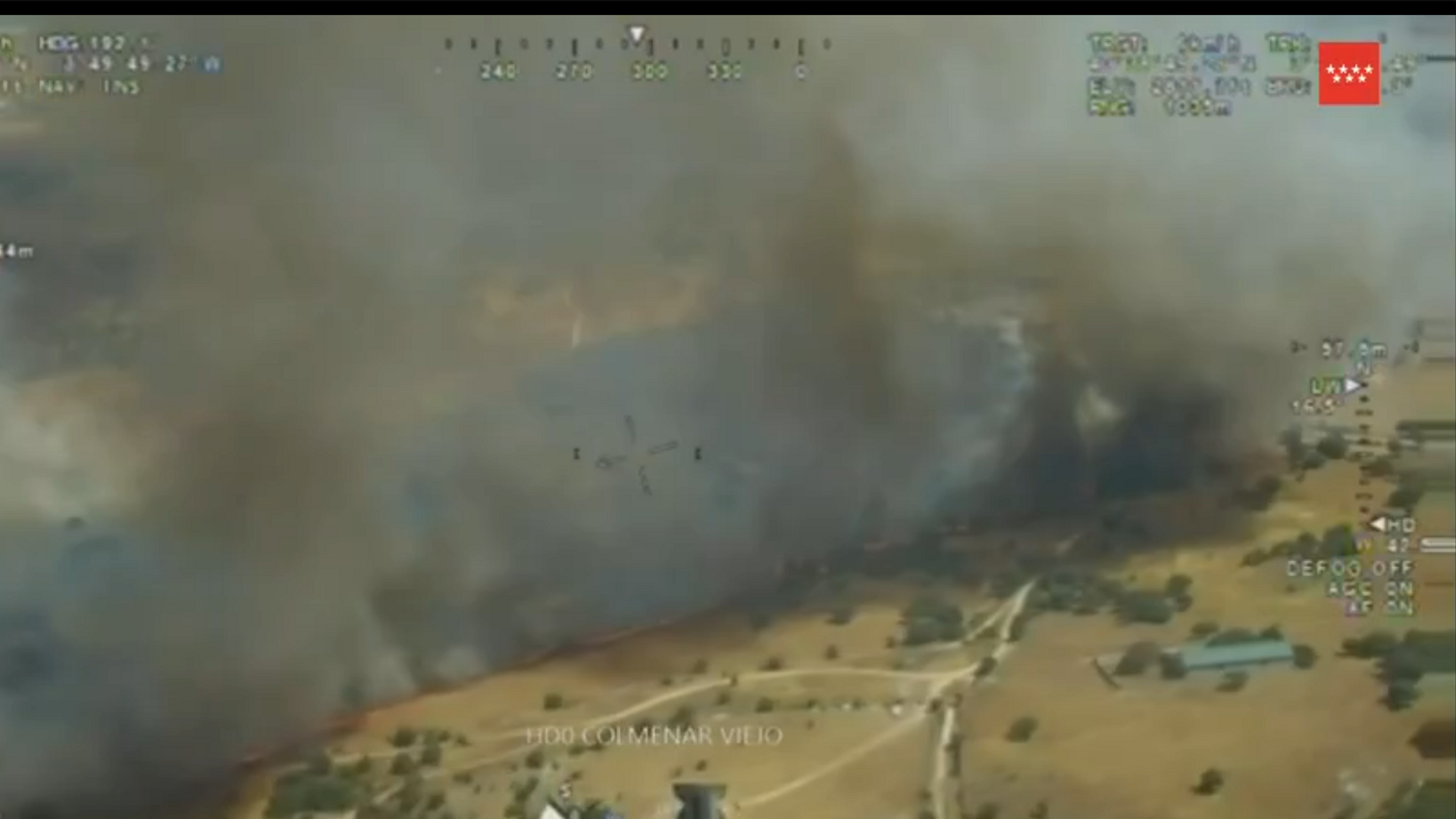 Detenido un hombre por provocar un incendio forestal en Colmenar Viejo, Madrid