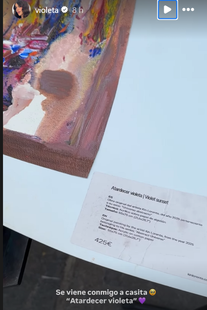 El nuevo cuadro de Violeta