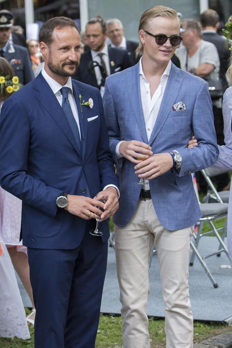 El príncipe Haakon y Marius Borg