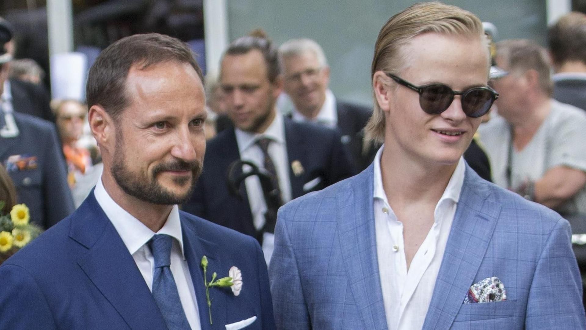 El príncipe Haakon y Marius Borg en una imagen de archivo