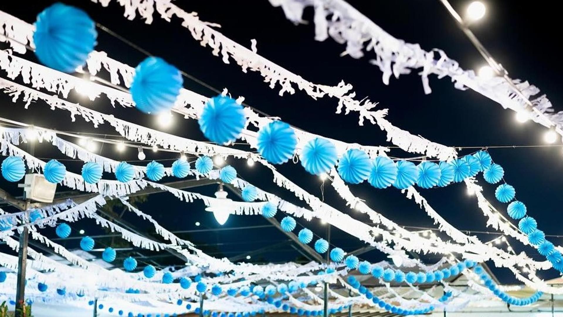 Farolillos en la Feria de Málaga