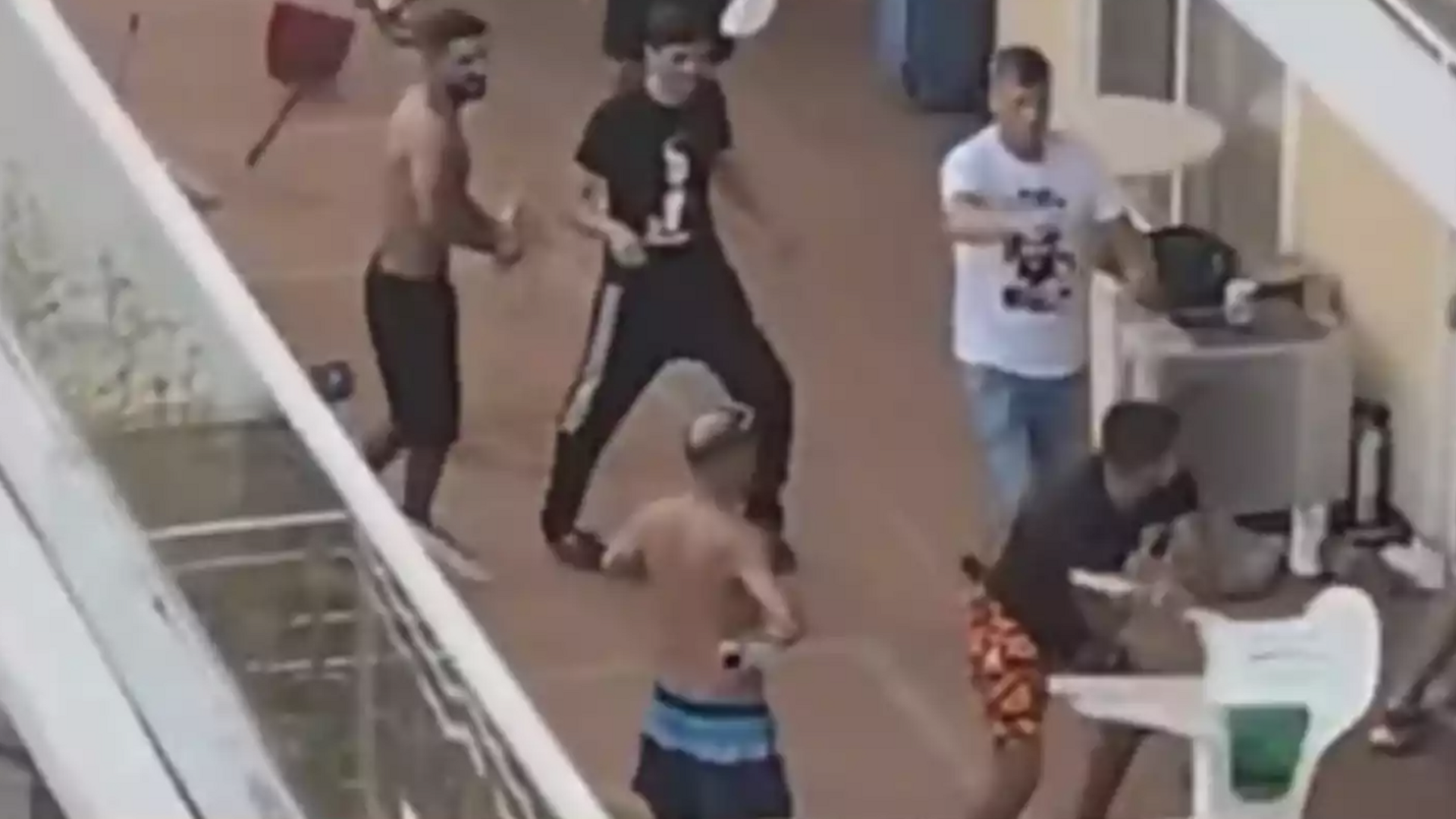 Imagen del vídeo del altercado en el hotel de Calella