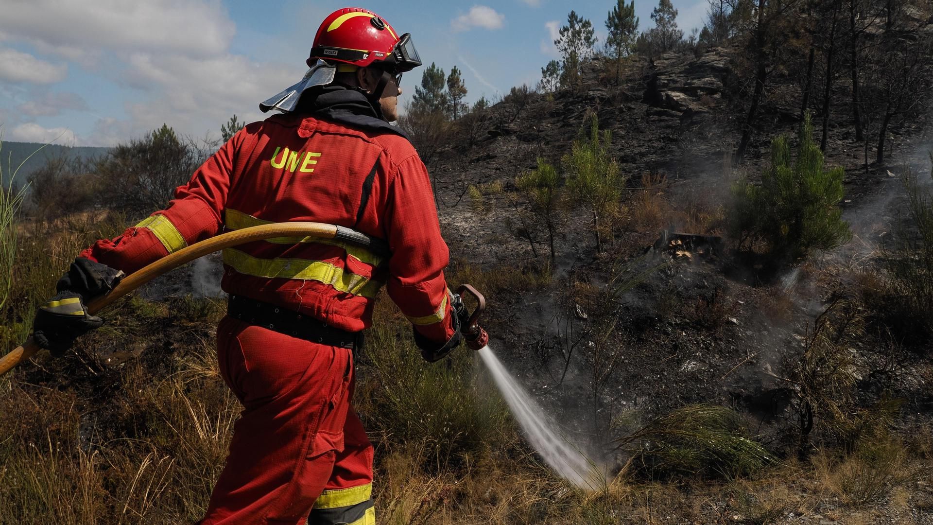 Incendio en Bendollo, Quiroga (Lugo)