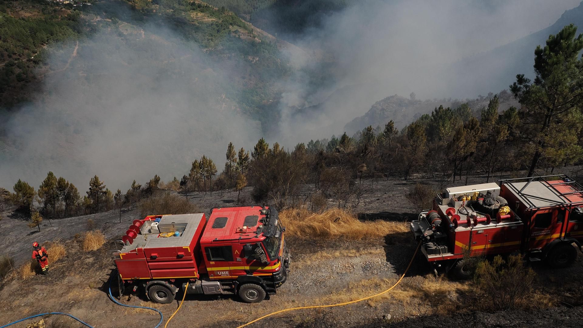 Incendio en Bendollo, Quiroga (Lugo)