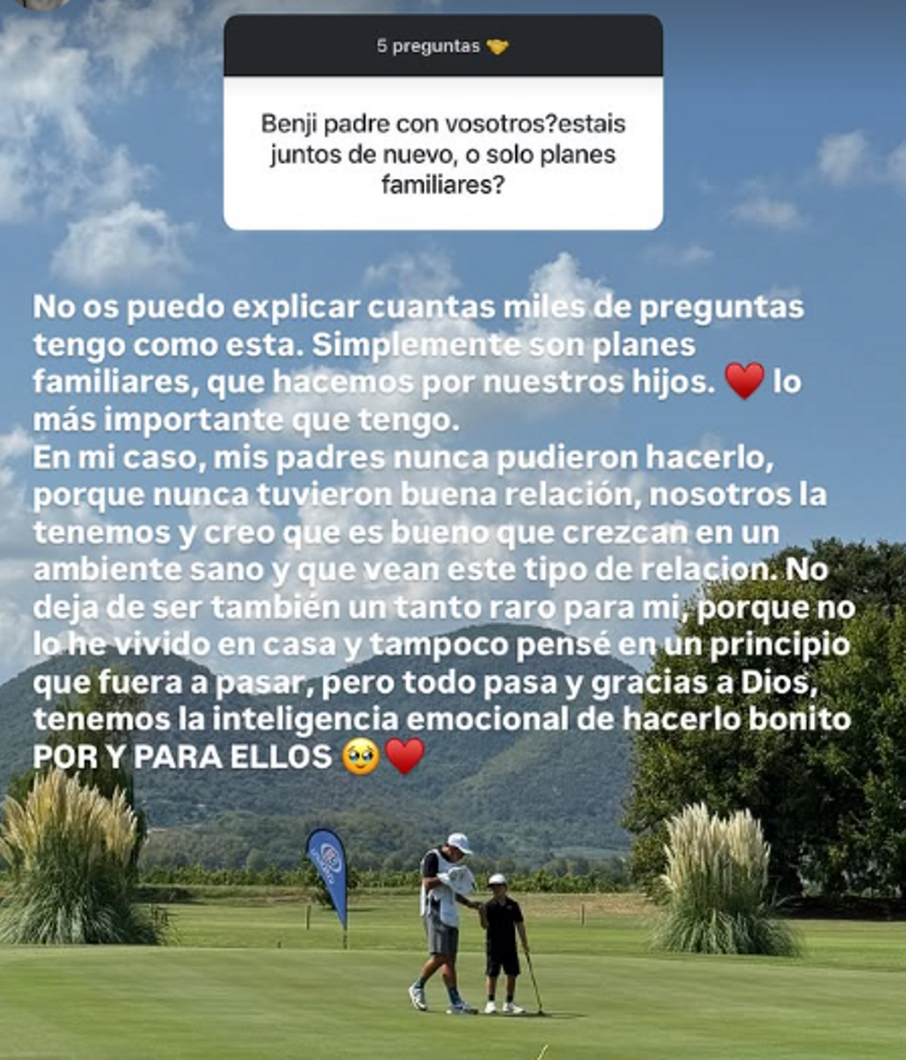 Laura Matamoros aclara si ha vuelto con Benji