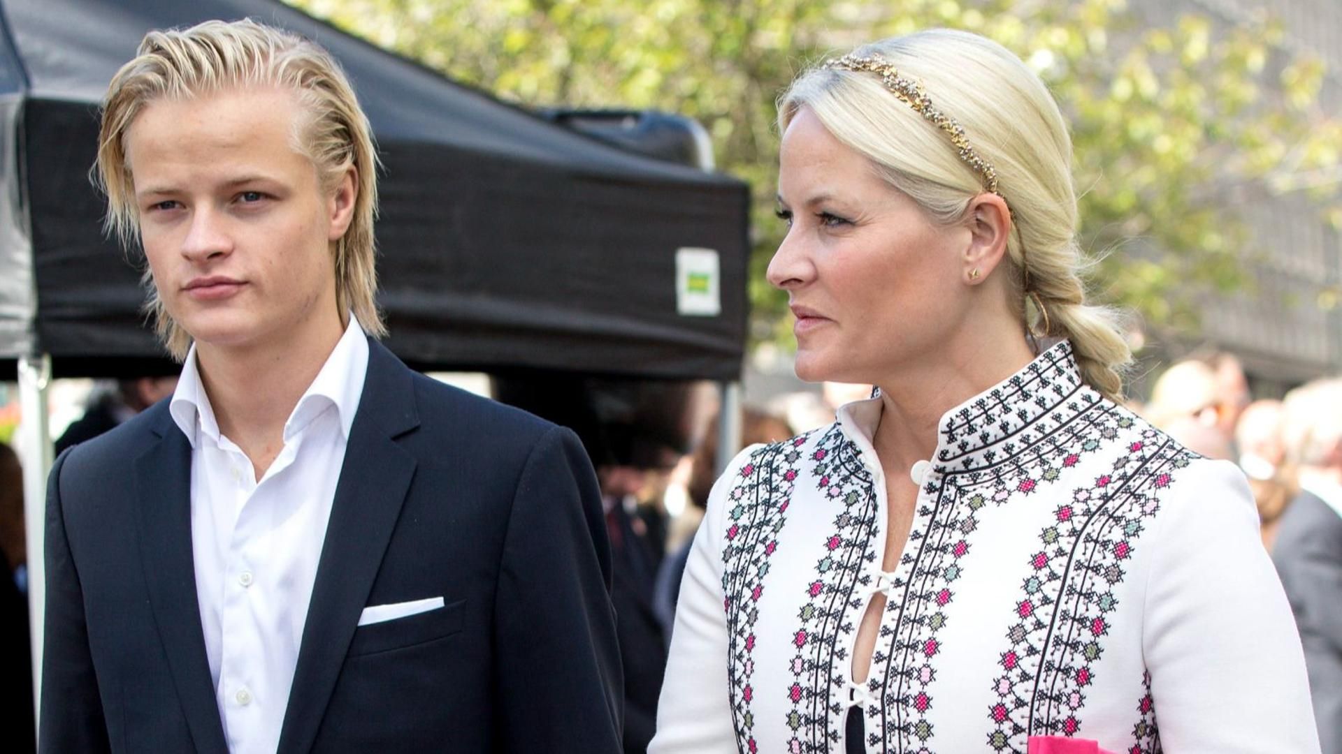 Marius Borg y Mette-Marit