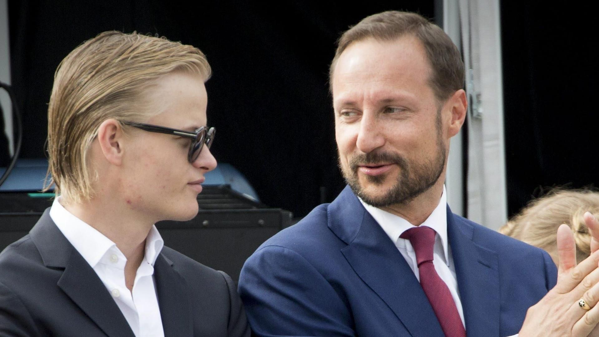 Marius Borg y el príncipe Haakon, en una imagen de archivo