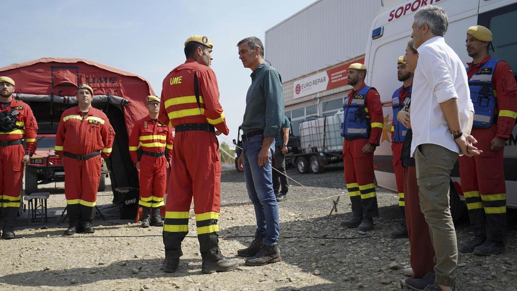 Pedro Sánchez anuncia que el 26 de agosto se reconocerá la emergencia en zonas con incendios