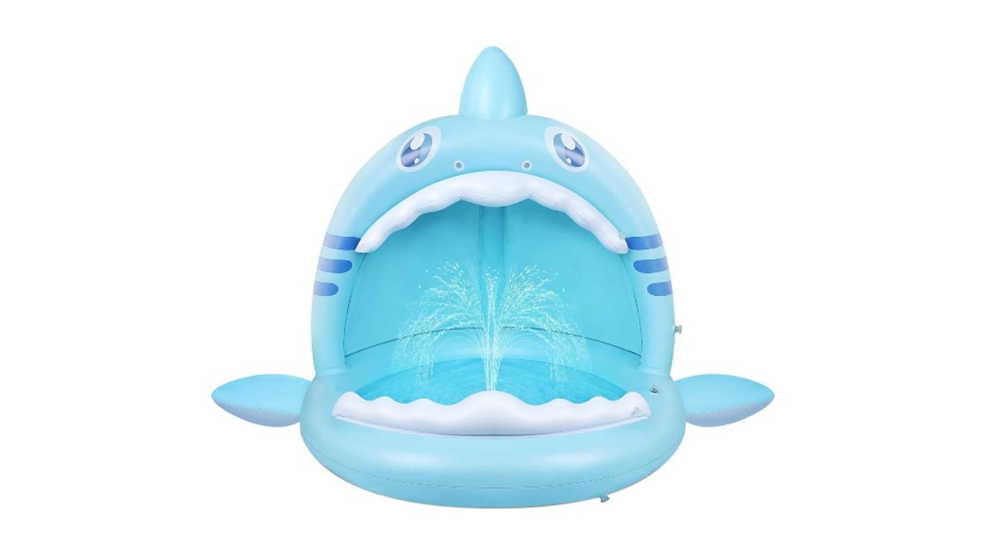 Piscina hinchable con chorro para bebés