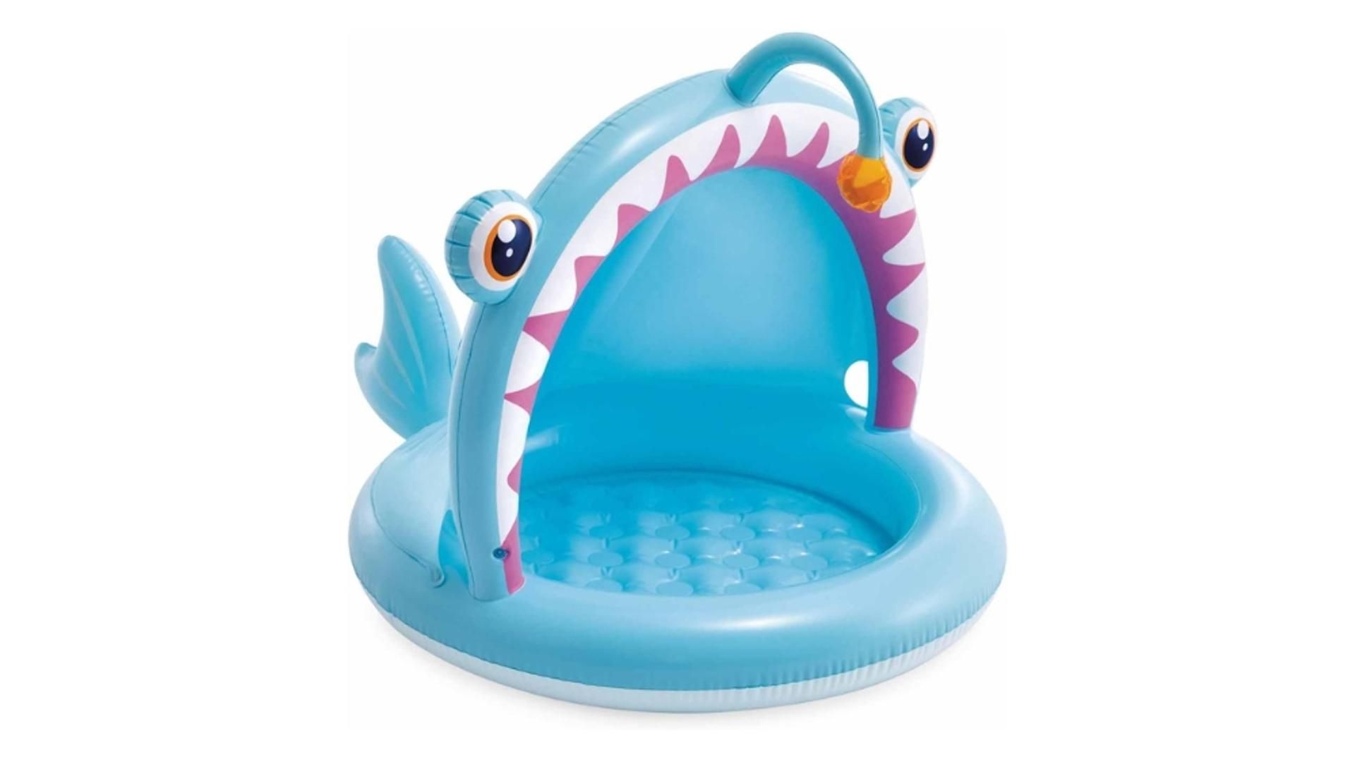 Piscina hinchable para bebés con capacidad de 45 litros y parasol