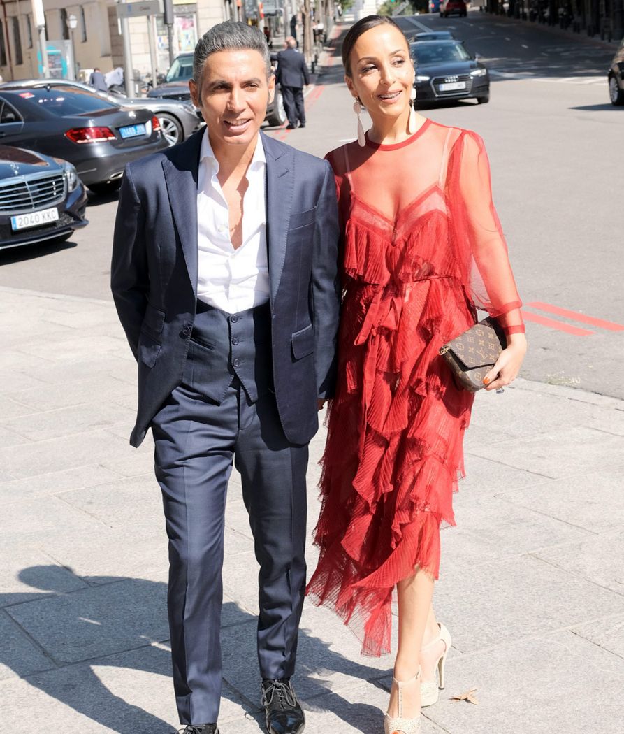 Pitingo junto a su exmujer Verónica Fernández, en una imagen en 2021