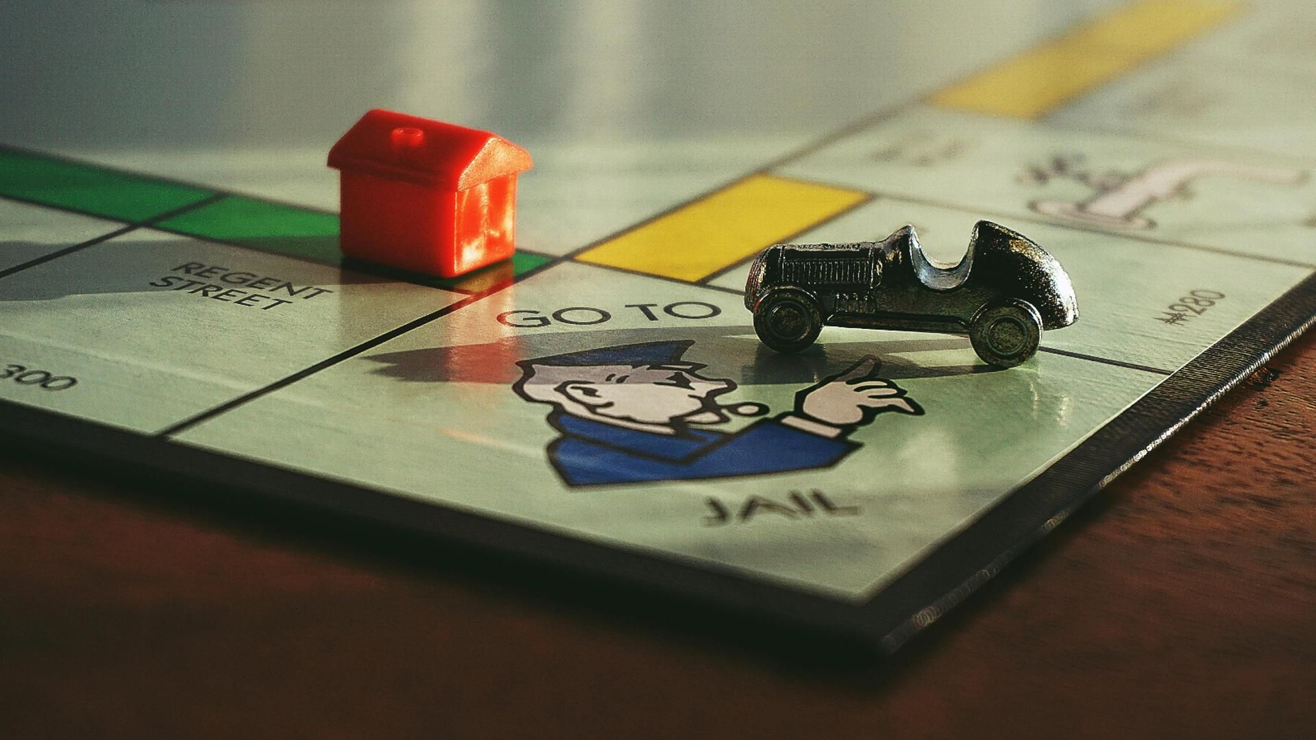 Tablero del juego de mesa 'Monopoly'