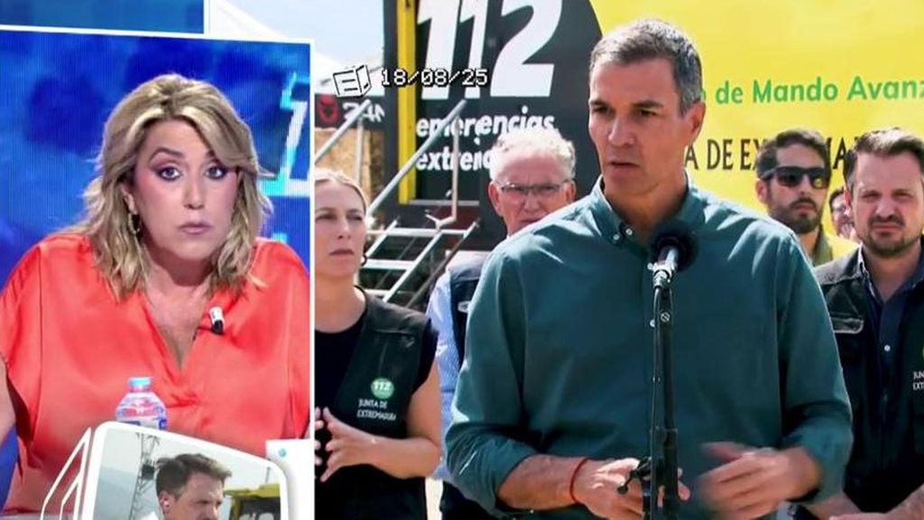 Susana Díaz, sobre la batalla política en medio de los incendios: "No entiendo que los que tienen responsabilidad estén a la gresca"