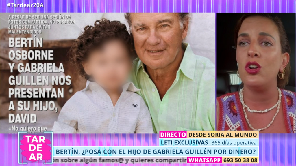 Exclusiva | La condición que le puso Gabriela Guillén a Bertín Osborne para realizar el reportaje junto a su hijo