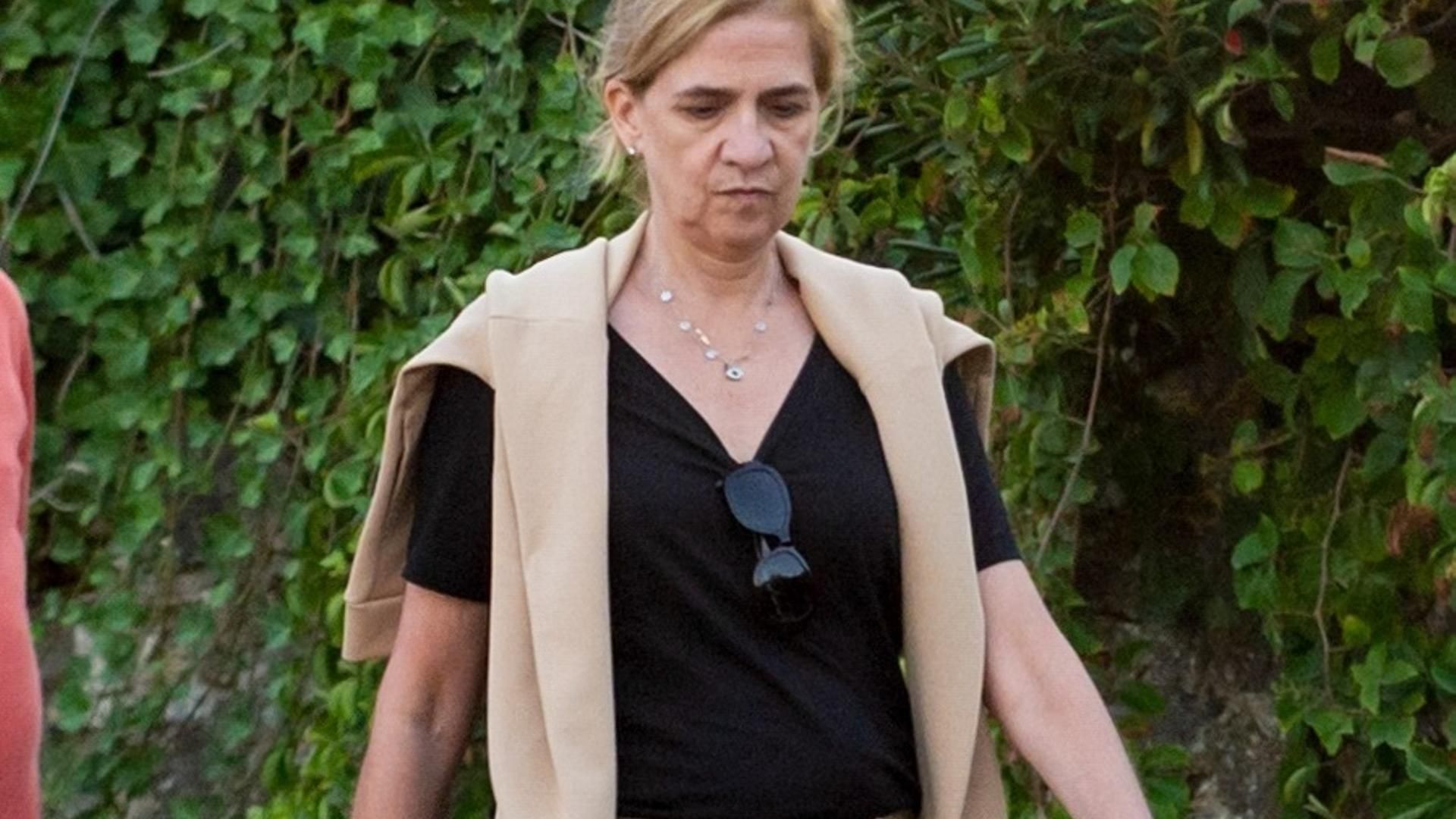 La infanta Cristina, en agosto de 2024 en Bidart