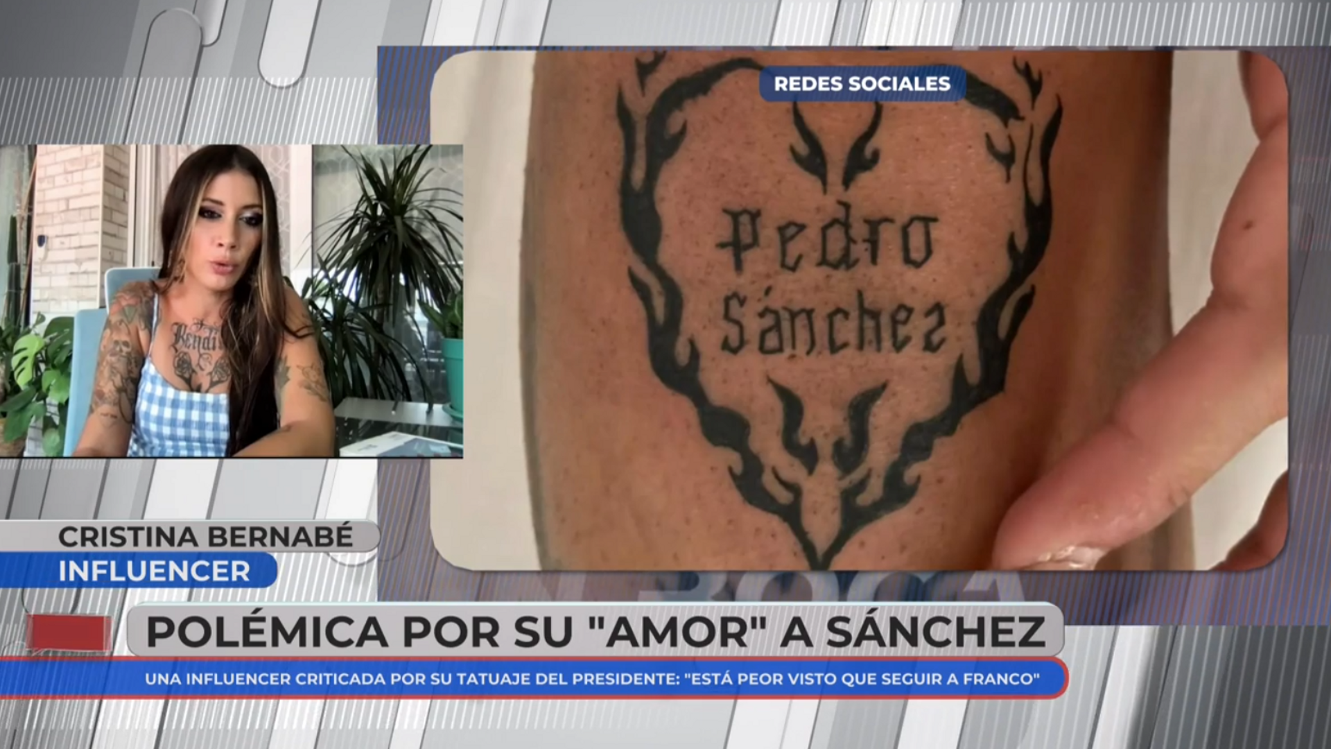 La influencer con 40 matrículas de honor que se ha tatuado a Pedro Sánchez: "Lo hice de manera inocente y no me arrepiento"