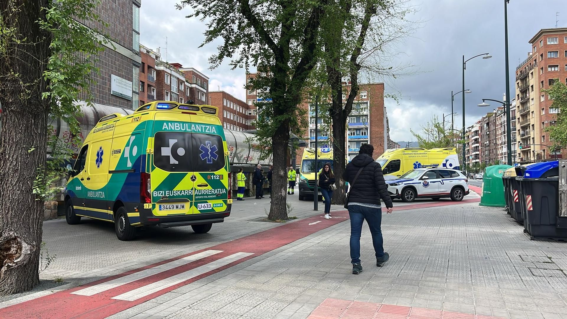 Una ambulancia en Bilbao
