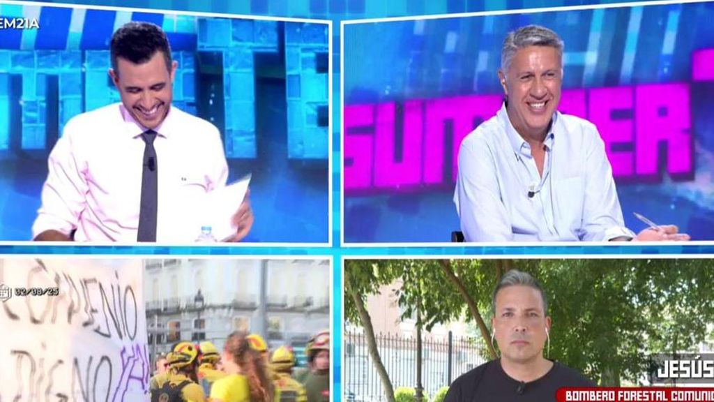 Xavier García Albiol hace las paces con un bombero forestal tras su tenso encuentro: "'Todo es mentira', uniendo una vez más"