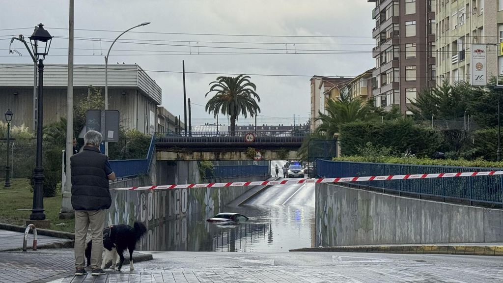 Tromba de agua en Santander