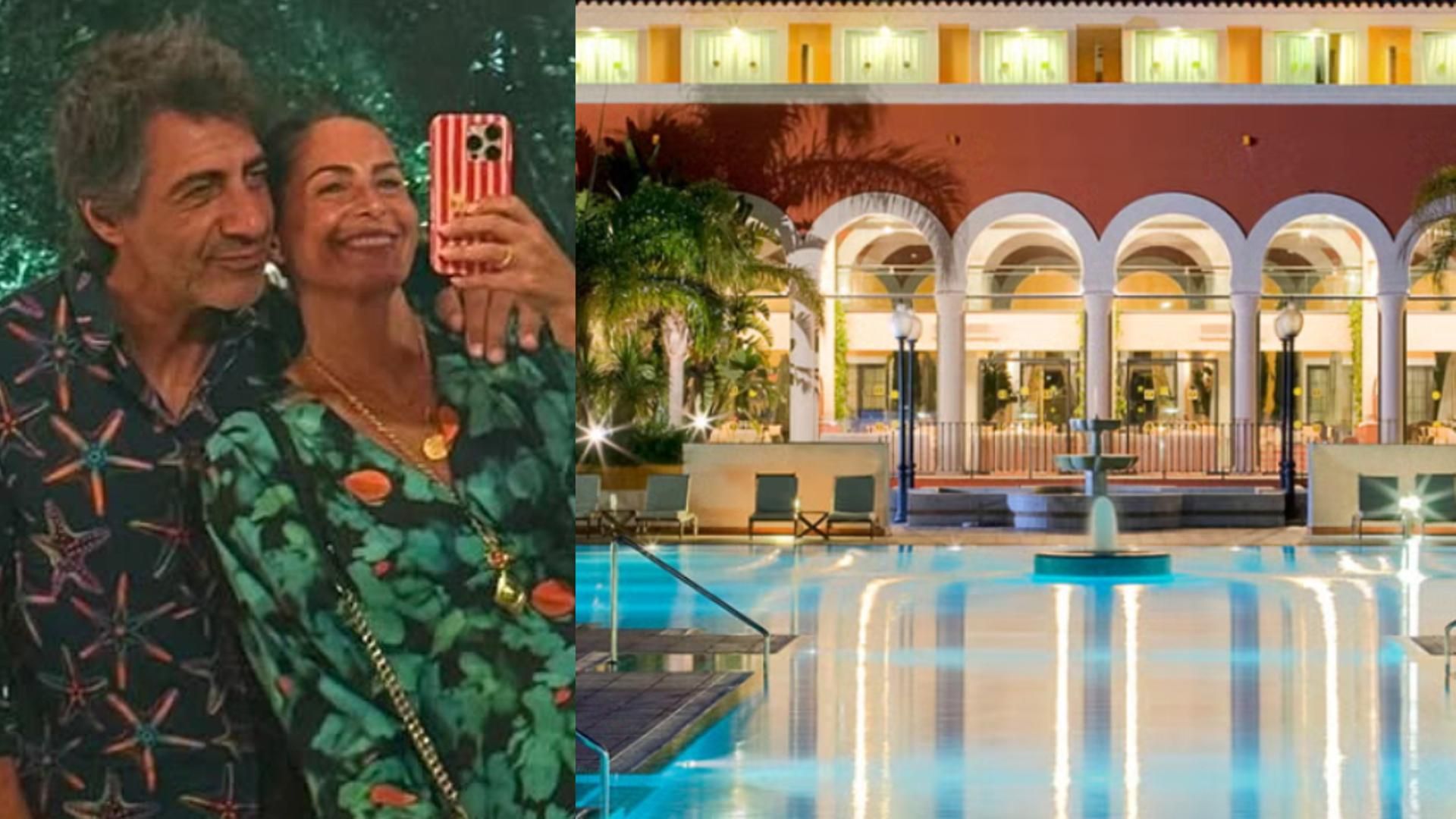 El hotel en el que se están alojando Juan de Val y Nuria Roca