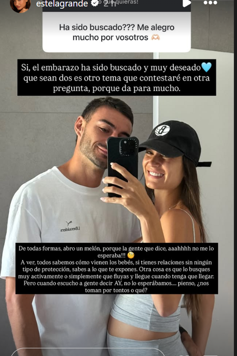 Estela Grande habla sobre su embarazo de mellizos