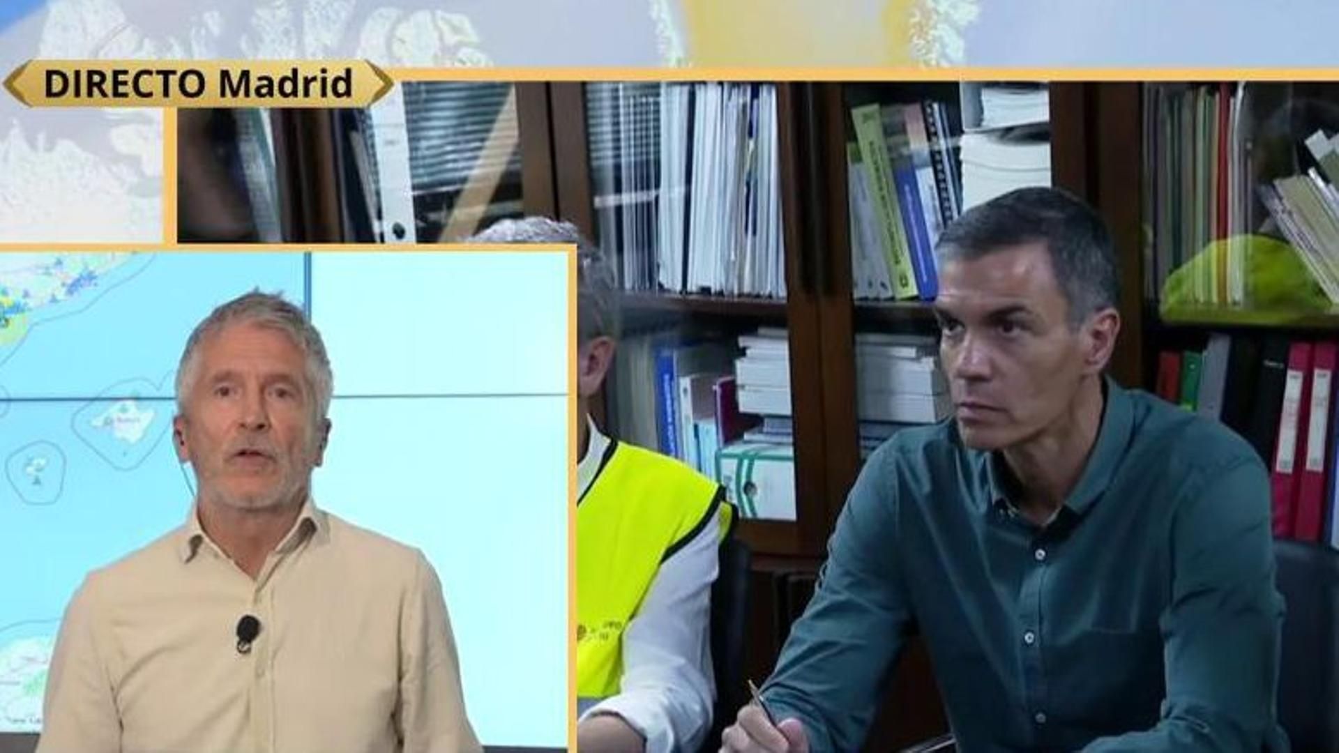 Grande-Marlaska, ante las críticas a la actuación de Pedro Sánchez en los incendios: "No tiene problemas en estar con la gente porque es su prioridad"