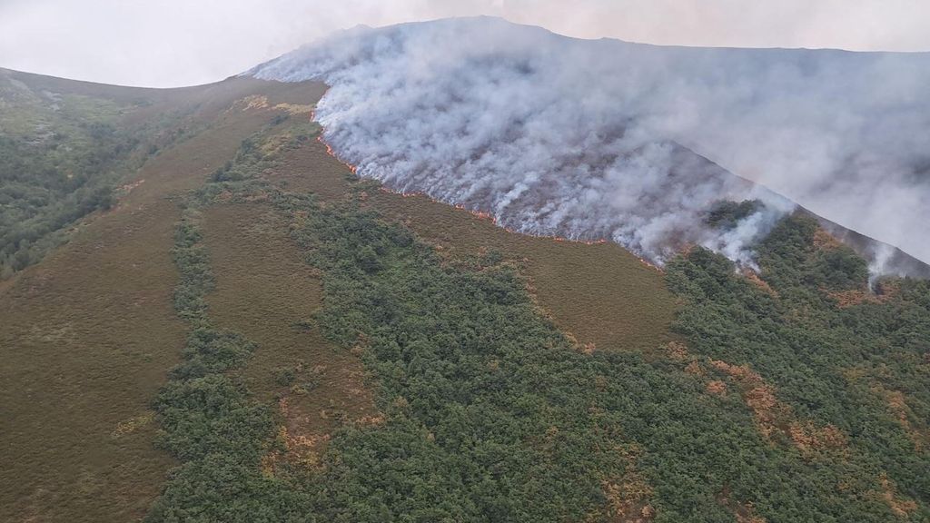 Incendio en provincia de León