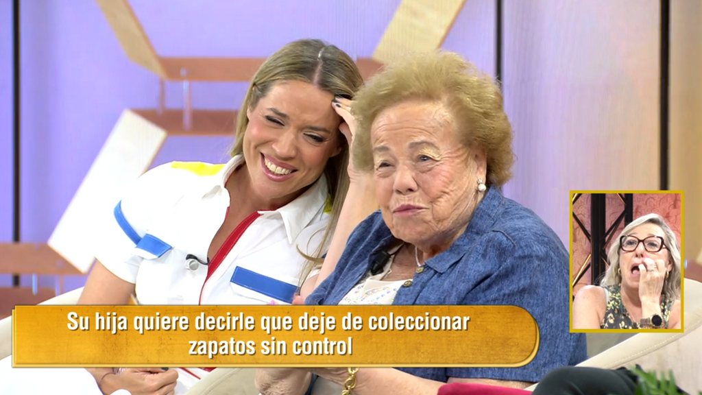 Una anciana adicta a los zapatos hace partirse de risa a la presentadora Cristina Lasvignes: "Tengo para dar y regalar"