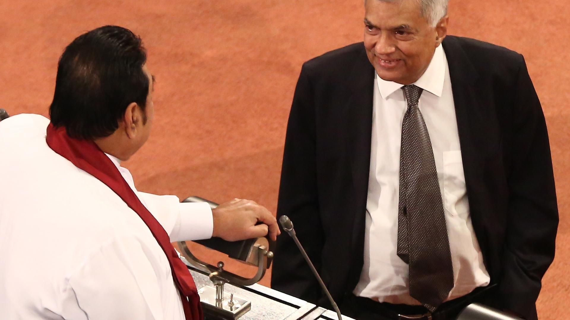 El presidente interino de Sri Lanka, Ranil Wickremesinghe