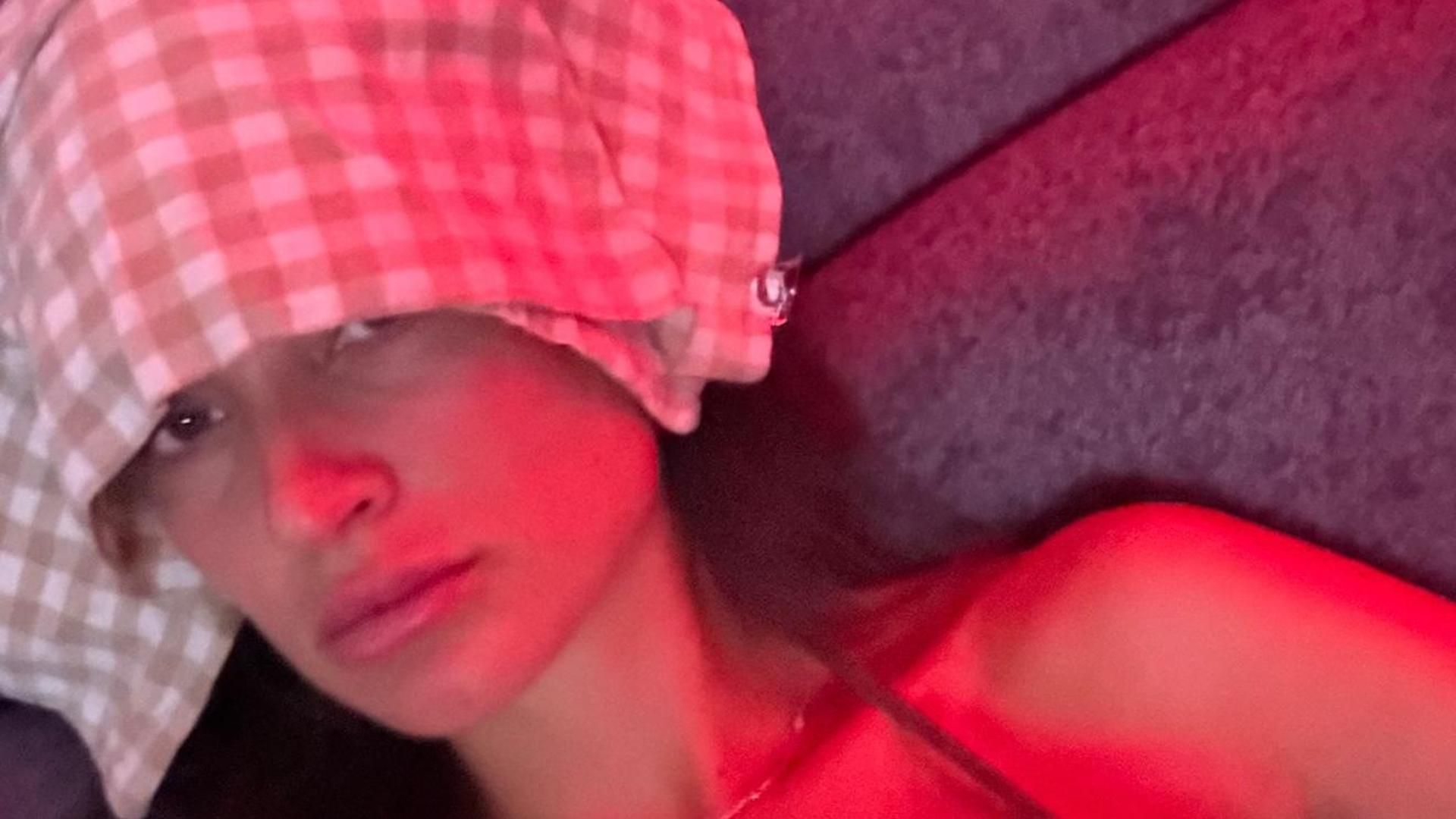 Estela Grande, durante una de sus crisis de migraña