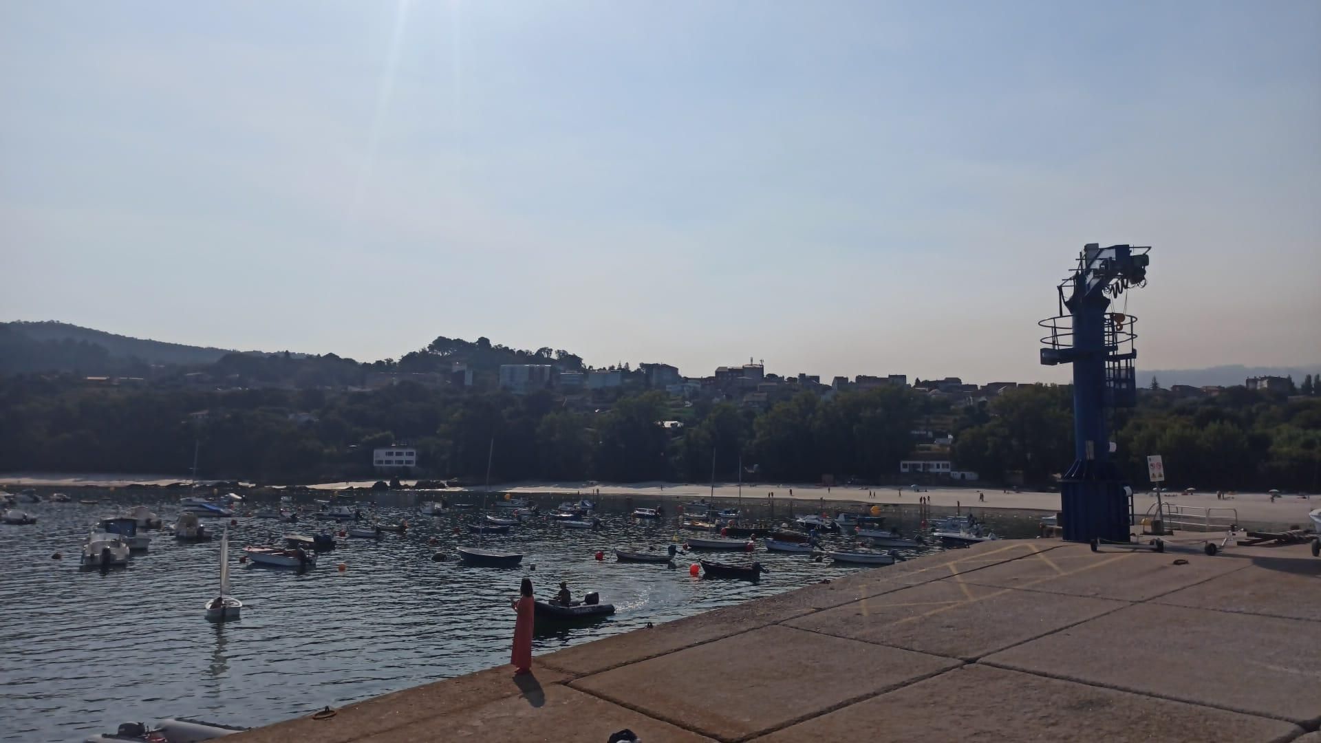 Muelle de Aguete, en Marín