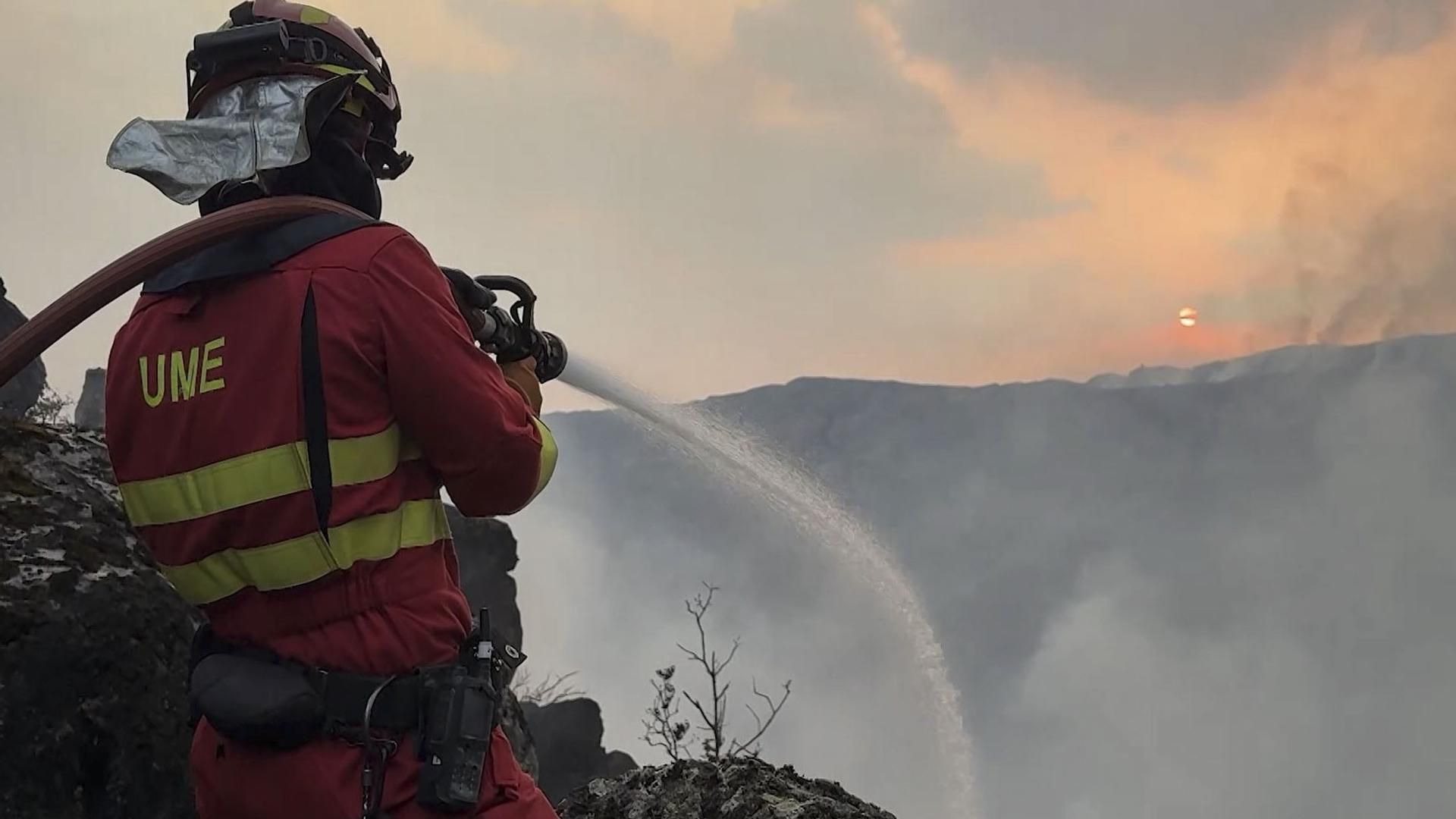 Jornada esperanzadora en la extinción de incendios: 19 focos activos