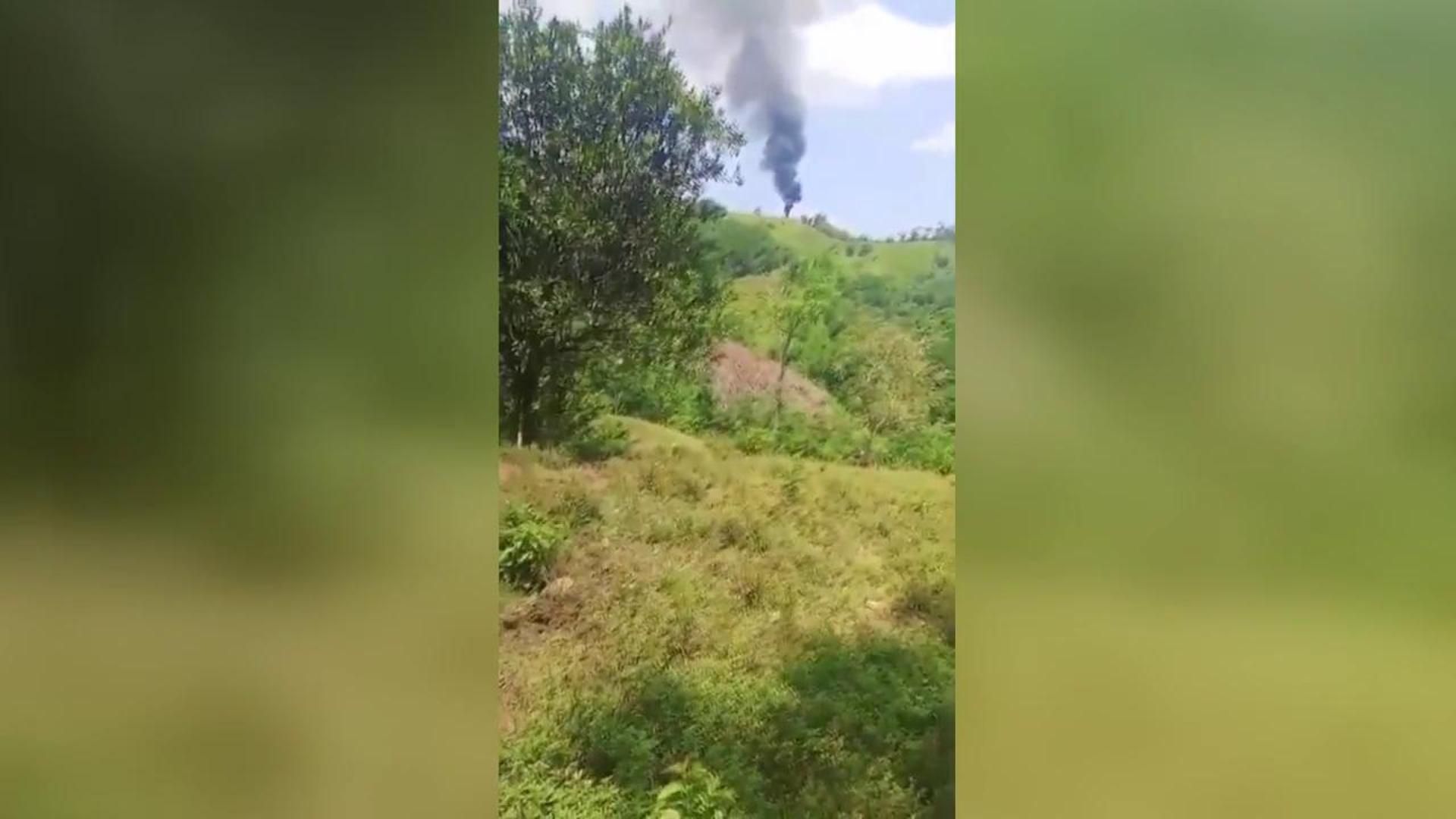 El helicóptero. derribado con policías a bordo, fue alcanzado por un dron en Amalfi.