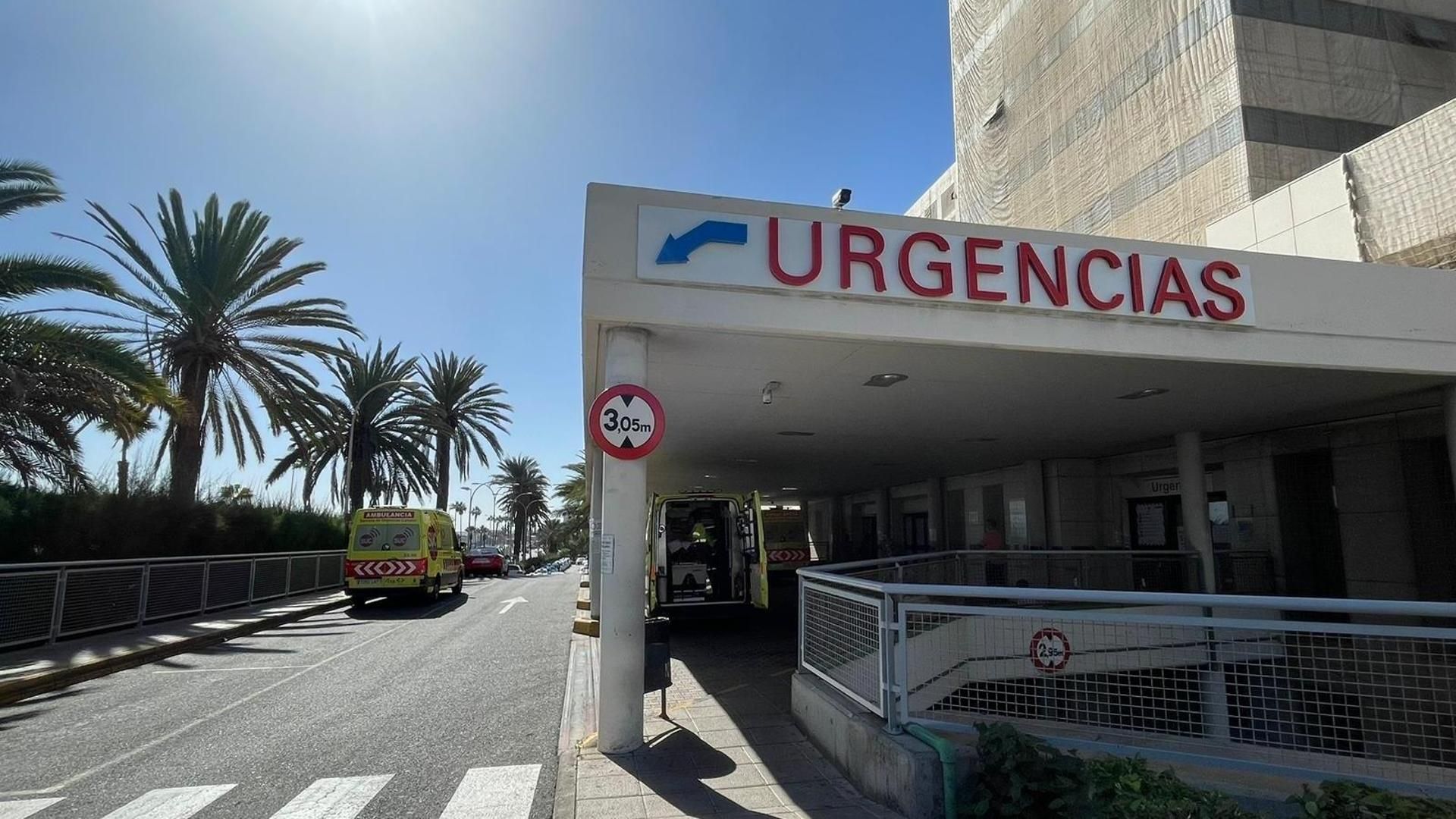Hospital Insular de Gran Canaria donde fue dado de alta el paciente totalmente desorientado