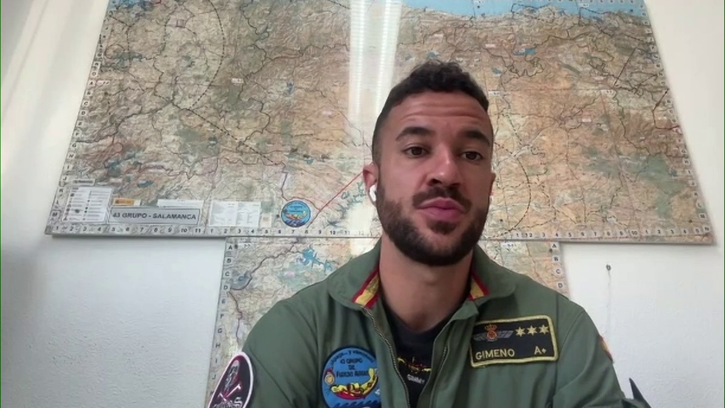 Javier Gimeno, capitán del 43 Grupo de Fuerzas Aéreas, explica cómo han sido las últimas jornadas en la extinción de los incendios