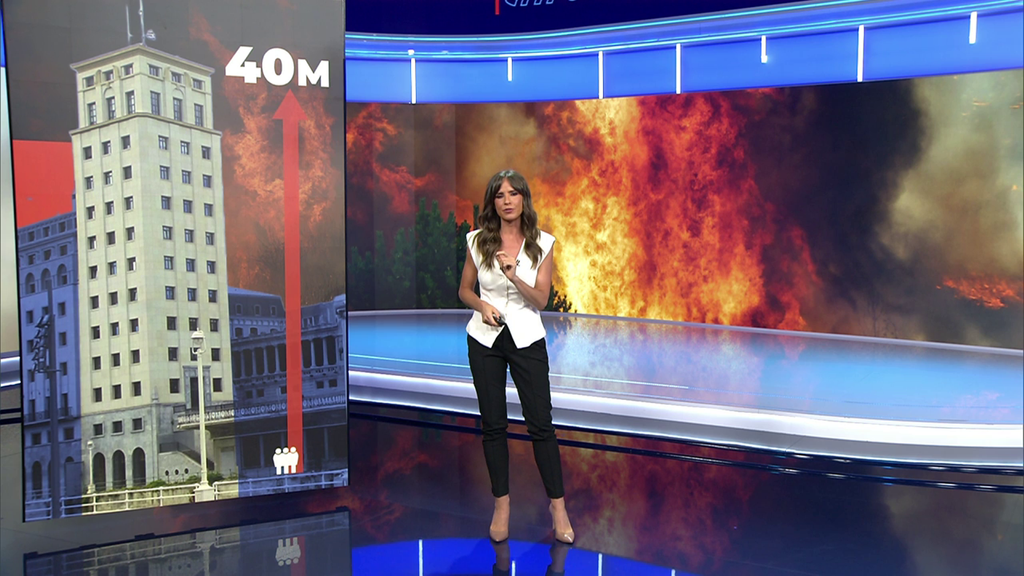 La virulencia del incendio de Jarilla: las llamas alcanzaron los 40 metros