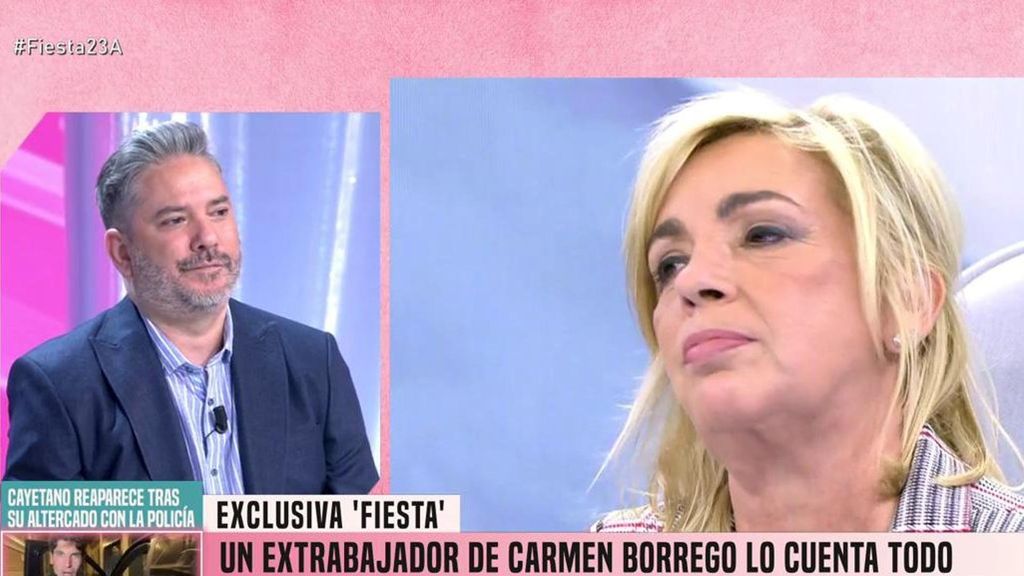 Un ex empleado de Carmen Borrego señala a la Campos: "Me despidió cuando enfermó mi madre" Fiesta 2025 Top Vídeos 788