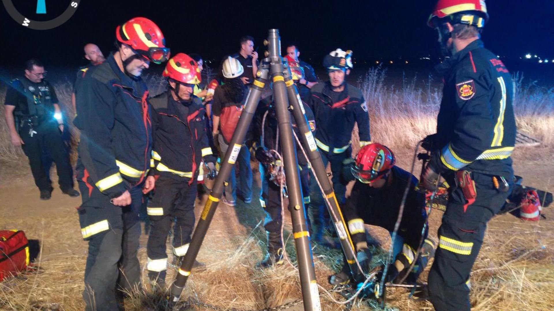 Rescate joven pozo Torrejon de Ardoz