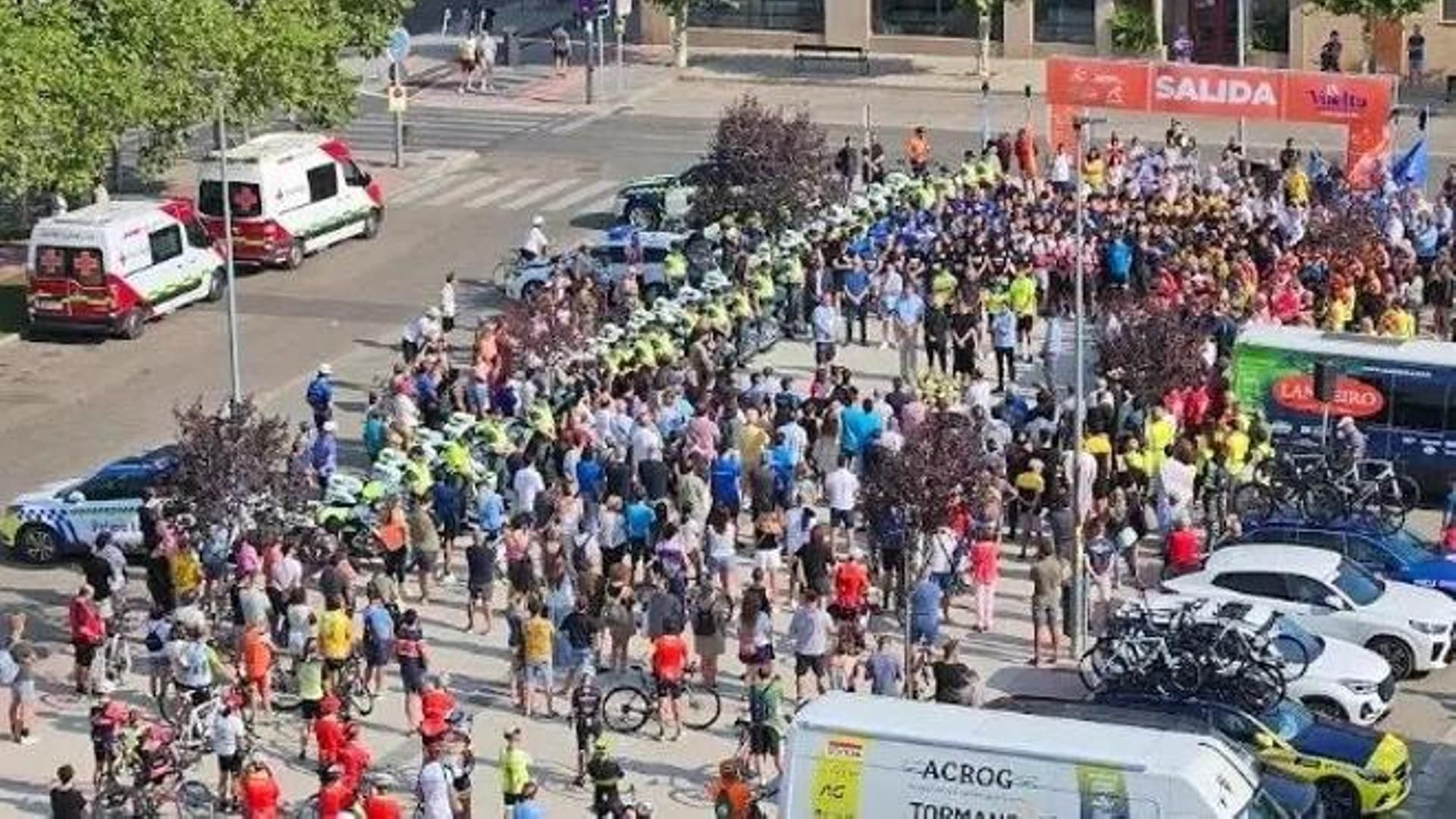 Homenaje en Aranda de Duero a Iván Meléndez, ciclista fallecido este sábado
