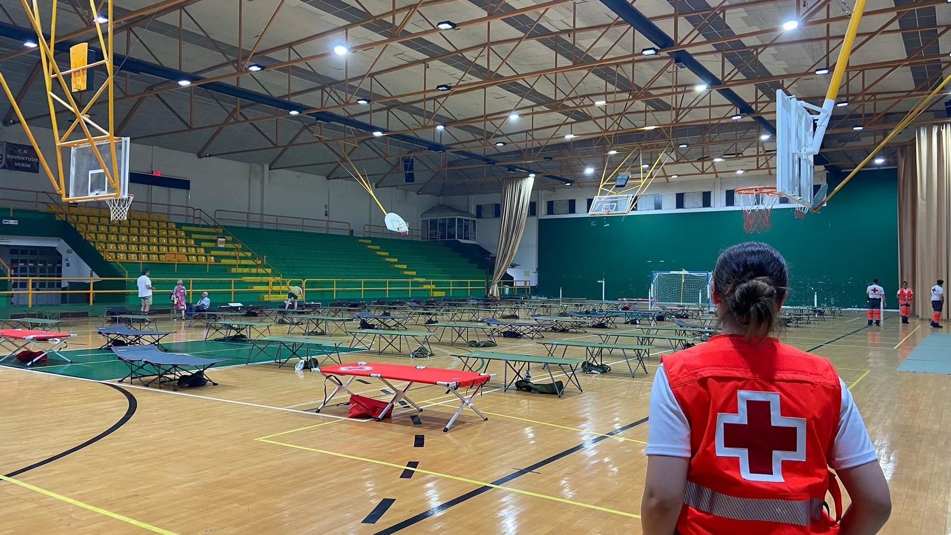 Intervención de Cruz Roja en los incendios