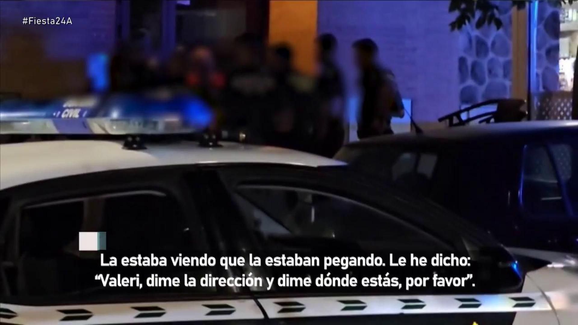 Un momento del incidente en plena calle