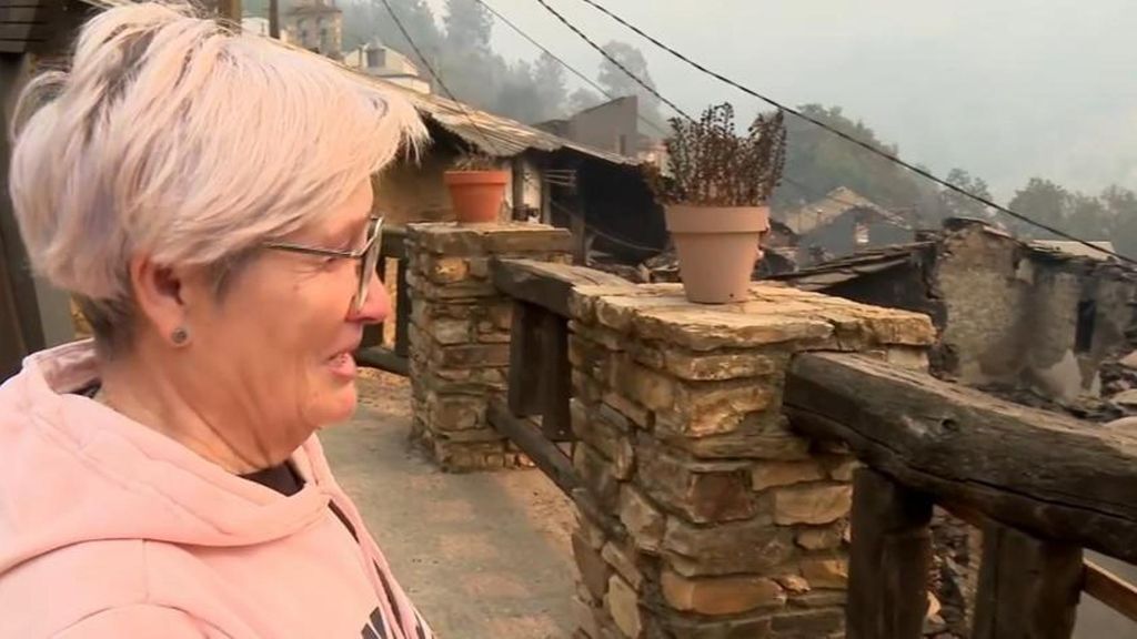 Vecinos de San Vicente de Leira, aldea ourensana devastada por el fuego, piden ayuda para renacer