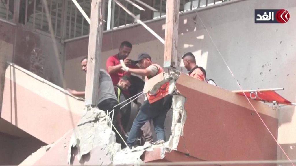 Al menos 20 muertos en un doble bombardeo de Israel sobre el hospital Naser de Jan Yunis, Franja de Gaza