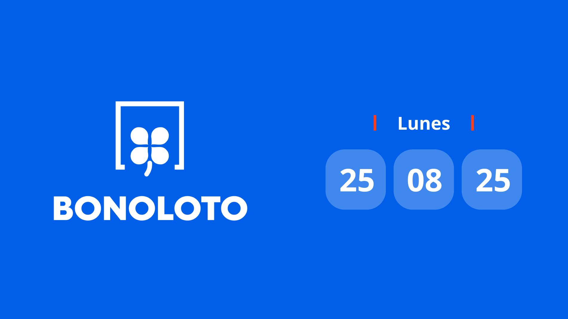 Comprobar Bonoloto: números premiados hoy lunes 25 de agosto de 2025
