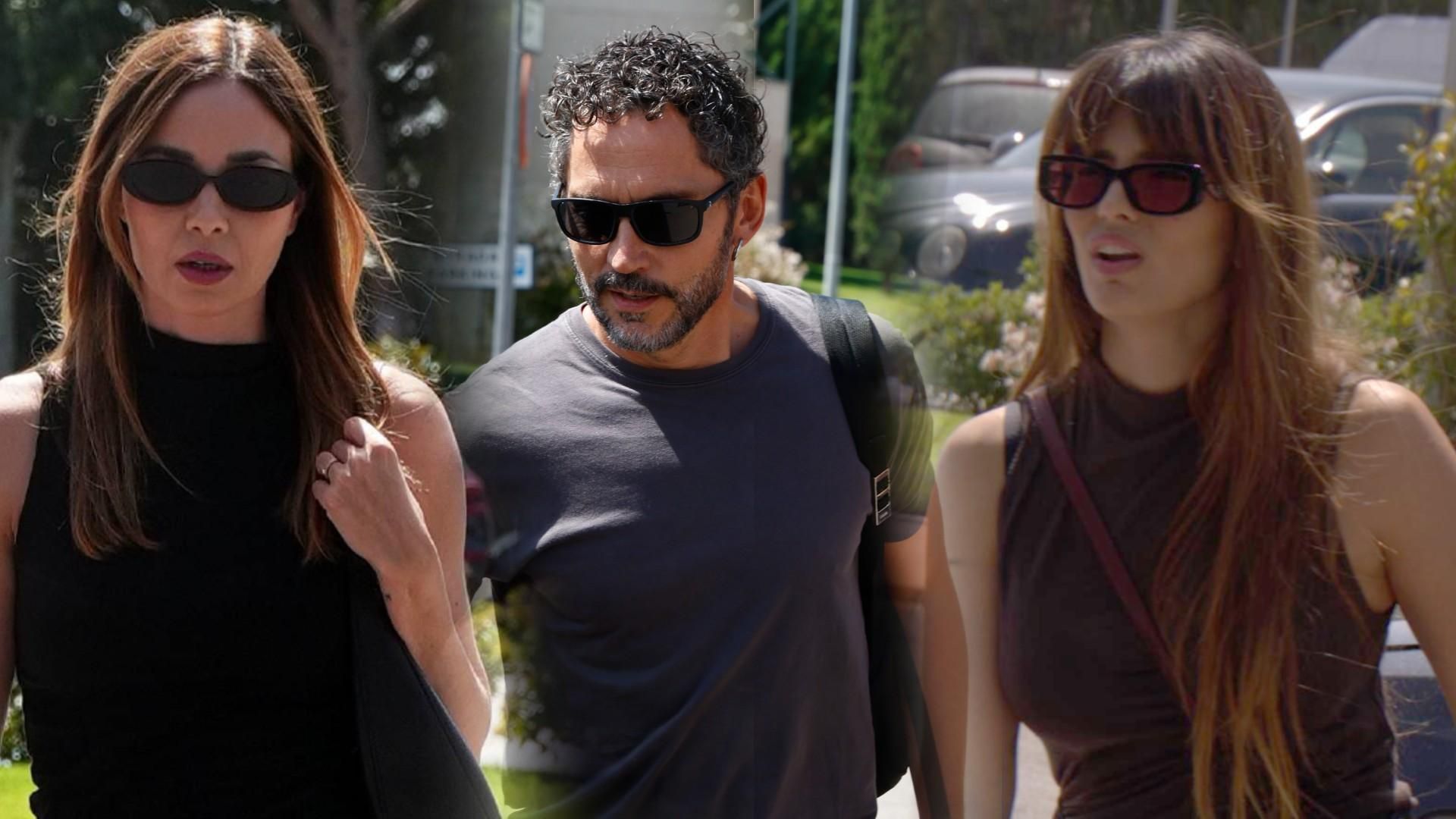 Familiares y amigos de Verónica Echegui, rotos en el Tanatorio de La Paz para darle su último adiós