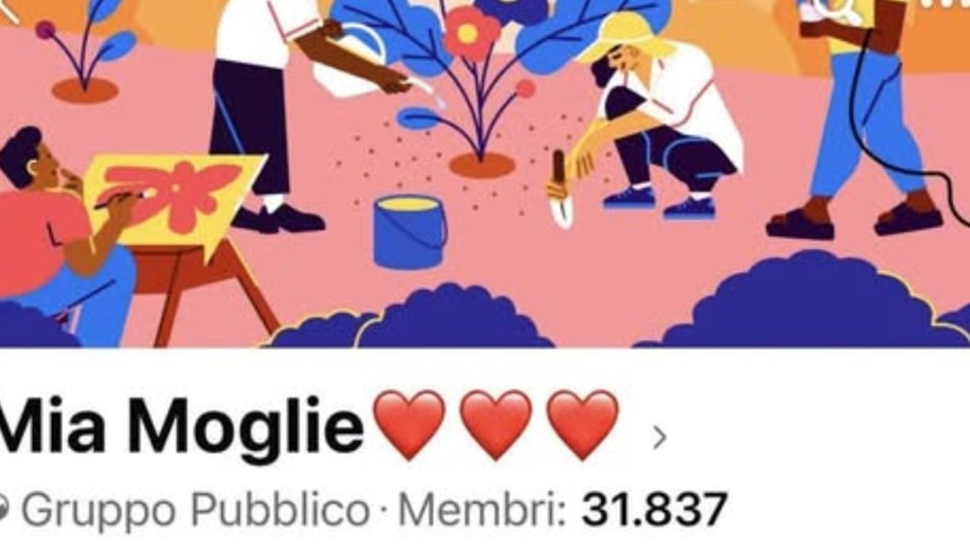 Interfaz gráfica de la página web 'Mia Moglie' donde más de 31.000 hombres colgaban fotos íntimas de sus parejas sin su consentimiento.